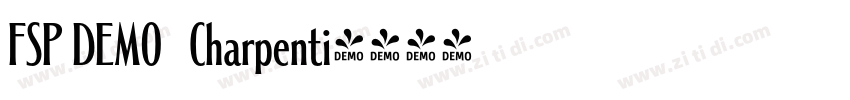 FSP DEMO   Charpenti字体转换